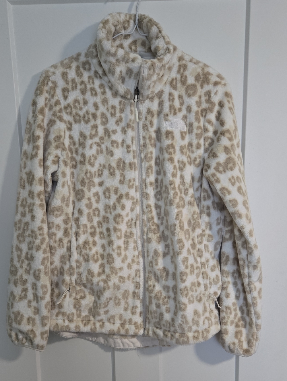The North Face Women’s Beige Leopard Fleece Jacket